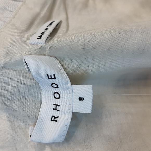 RHODE ARTI LINEN PRINTED CROPPED TOP 8 - Picture 5 of 8